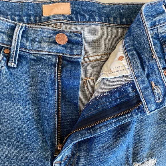 MOTHER THE INSIDER ANKLE DOOM & BLOOM HI RISE ANKLE FLARE BOOTCUT STRETCH DENIM - Picture 7 of 16